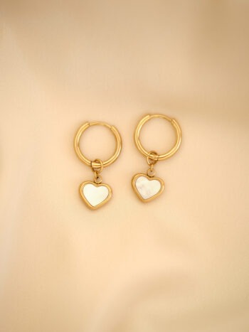 Náušničky Hoops heart