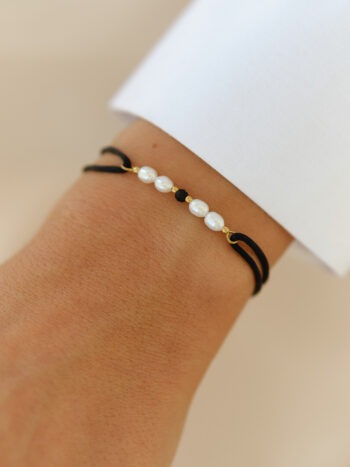 Šnúrkový náramok Minimalist Pearl