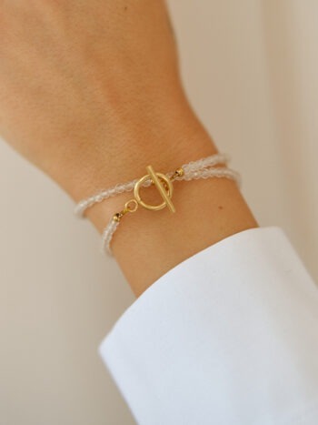 Infinity dvojitý náramok krištáľ