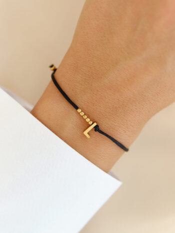 Šnúrkový náramok Initial Balls